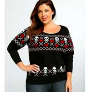Fair Isle Skull Heart sweater